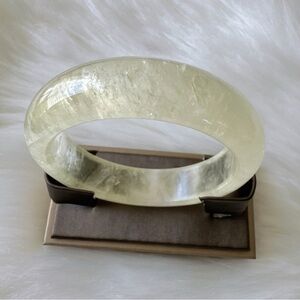 Citrine Lemon Crystal Gemstone Bangle 56.6mm